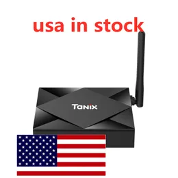USA w magazynie Tanix TX6S Android 10 TV Box Allwinner H616 4 GB 32GB 2.4ghz 5 GHz WiFi 6K Streaming Media Player