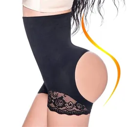 Ningmi midjetränare kontrollbyxor för kvinnor Party Body Modeling Belt Shaper Mage Control Dra underkläder Butt Lifter kort 220307