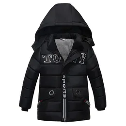 Kids Jackor Höst Vinter för Boys Coat Barn Varm Ytterkläder Jacka Toddler Kläder 2-5 År 211011