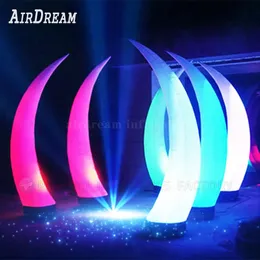 46cm RGB lights Inflatable claw pillar lighting Cone column tube for wedding party event Decororation