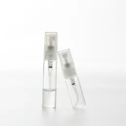 5 7 10 15 ml Mini Clear Glass Spray Bottle Atomizer Refillerbar Parfymflaska Flaskig fin dimma Tom kosmetisk provbehållare R2021