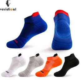 Veridical 5 Pare Athletic Sport Running för män Färgglada Andningsbara Deodorant Quick-Torka Ankel Boats Socks Brand