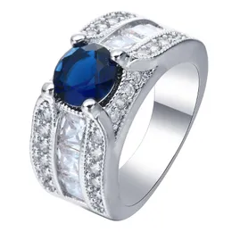 Anillos de boda 2021 azul real grande de lujo para mujer, joyería Apollo, gota cuadrada, circón cúbico, dedo, anillo artístico para mujer, regalo