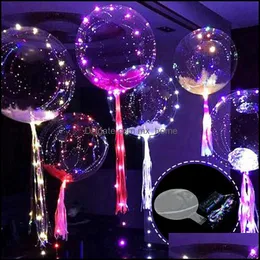 Wydarzenie świąteczne zapasy ogrodowe linia LED Linia LED String Stick Balon Balon Light Up for Christmas Halloween Wedding Birthday Home Party de de