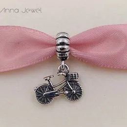 DIY charms onda ögonpärlor för smycken gör cykel pandora 925 sterling silver armband kvinnor män kedja pärla set halsband hänge födelsedaggåvor arrangör 791266