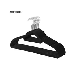 30pcs Non-slip Velvet Hangers - Suit Hangers Ultra Thin Space Saving 360 Degree Swivel Hook Strong And Durable Clothe jllZCh