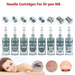 10PCS Replacement Micro needle Cartridge 11/16/24/36/42/nano Pin for Electric DermaPen Stamp Dr Pen M8 MTS Skin Rejuvenation