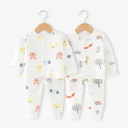 Autumn Cotton Newborn Pajama Sets Baby Boy Girl Clothing Sets Cute Pants Cartoon Designer Clothes 2021 Roupa Infantil Menina G1023