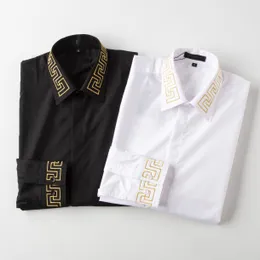 2022 projektanci męskie ubranie koszule moda biznesowa Casual koszula z długim rękawem marki mężczyźni wiosna Slim Fit koszulki de marque pour hommes odzież M-3XL #05
