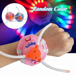 Welmill Watch conduzido girando com música flash música elétrica luz levanta moinho de vento para crianças brinquedo presente G1224