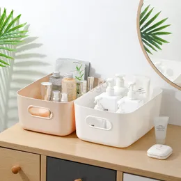 Cosmetic Storage Boxes Desktop Sundries Arrange Box Snack Fruit Plastic Baskets Bathroom Kitchen Tableware Organization Supplies BH5612 WLY