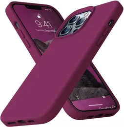 Skin Soft Liquid Silikon Połączenia telefonu komórkowego Sym Szczupła okładka ochronna z antyprawą na iPhone 11 12 13 14 Pro Max XR x 7 8 Plus z opakowaniem