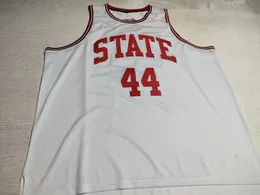 Niestandardowe koszulki do koszykówki ACC # 44 David Thompson NC State Wolfpack NCAA College Retro Classic Jerseys S-5XL Biały Czerwony