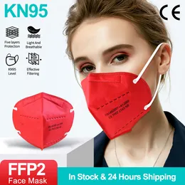 Vuxen KN95 Färgmask, Anti-Droppe, Anti-Smog, Anti-Dust Earring Mask