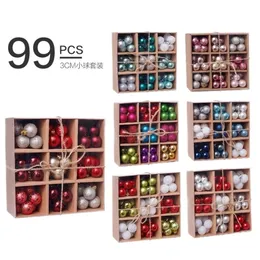 3cm 99pcs 2021 홈 크리스마스 공을위한 크리스마스 장식 크리스마스 트리 장식품 Adornos de navidad kerst decoratie 201017