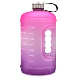 Bottle Leak Proof Water Jug for Women Men with Time Marker 110oz BPA Free Reusable Bottles for Fitness Gym Outdoor Sports