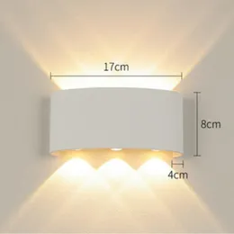 Wall Lamp Nordic Lamps IP65 LED Outdoor Waterproof Garden Lighting Aluminum Indoor Bedroom Living Room Stairs Light