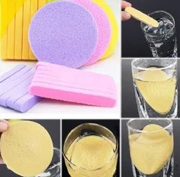 DHL 12pcs/set Facial Cleaning Sponge Face Cleaner Mat Puff Travel Makeup Facial Washing Stick Beauty Cosmetic Tool Accessories air11
