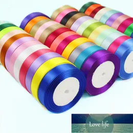 Crafts 25Yards/Roll 6mm 10mm 15mm 20mm 25mm 40mm 50mm Silk Satin Ribbons for Bow Handmade Gift Wrap Party Wedding Decorative