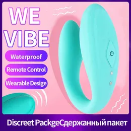 NXY Vibrators OMYSKY Remote Control Wearable Vibrator G Spot Clitoral Stimulator Couple Flirting Double Head USB Charge Sex Toys For Women 1119