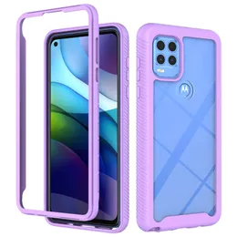 Para Moto G Stylus 5G 2021 Casos Armadura Transparente Borracha Macio Bumper Pára-choque Impermeável Proteção Claro Capa