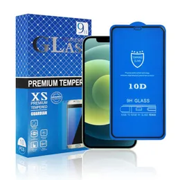 10D Ochraniacz ekranu pełnej osłony dla iPhone'a 14 13 12 11 Pro XS Max Xr x 8 7 6 Plus 12pro 9H Twardość Temperowane Szkło 10 w 1 papierowe pudełko