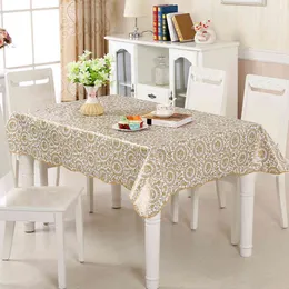 Gyllene oljekläder på bordet rektangulärt skrivbord täcka ramadan bordsduk vattentät fläckdukar för kök mantel ogenomtränglig