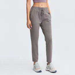 Losse rechte yoga broek met taille running fitness sport leisure elastische capri voor vrouwen gym kleding leggings