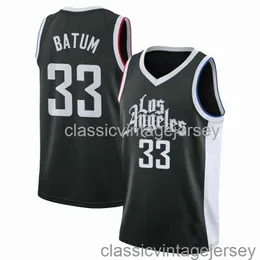 Nicolas Batum #33 75-årsjubileum Swingman Jersey Stitched Herr Women Youth XS-6XL baskettröjor