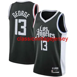 NOWOŚĆ 2021 PAUL George Swingman Jersey zszyty mężczyźni Kobiety Młodzieżowe koszulki do koszykówki Rozmiar XS-6XL