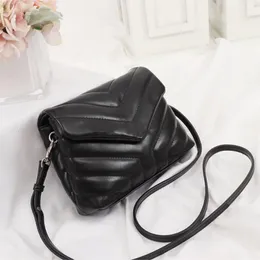 5A Designers lyxiga handväskor väska plånböcker fyrkantiga feta LOULOU kedjeväskor äkta läderväska dam axelväskor hög kvalitet Flapbag svart väska miniväska