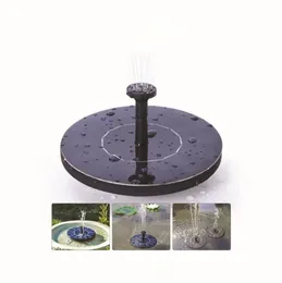 Outdoor Solar Powered Water Fountain Pump Floating Outdoor Bird Bath för Bath Garden Pond Watering Kit