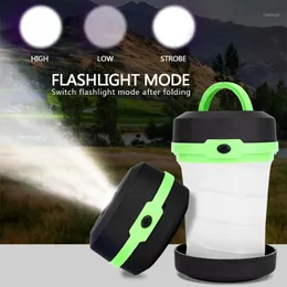 Flashlights Torches Portable Camping Light Tent Multifunction Retractable Lamp Outdoor Lantern LED Pocket Torch Battery