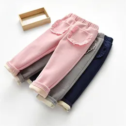 Winter Thicken Leggings girls Baby boys clothes warm girls pants snowsuit Casual Kids girls Leggings cotton Trousers 210306