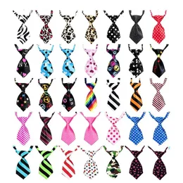 30pcs/Lot Dog Apparel Mix 30 New Patterns Polyester Cute Bow Tie Cat Grooming Products