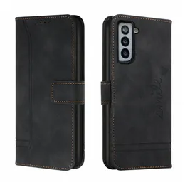 Business Skin Fühle Leder Geldbörsenfälle für Sony Xperia 10 III 5 II 1i L4 One Plus 9RT 9R PRO 9 NORD 2 5G 200 100 4G Handgefühl Kredit ID Kartensteckplatzhalter Flip Cover Book