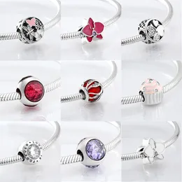 Round shape 925 Sterling Silver family is where love grows DIY fine beads Fit Original JIUHAO Charm Bracelet Jewelry making Q0531