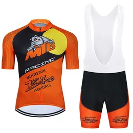 2022 Zespół Racing Team Jersey Set Summer MTB Odzież rowerowa Męska Road Bike Shirt Suit 20D GEL Bib Shorts Maillot Culotte