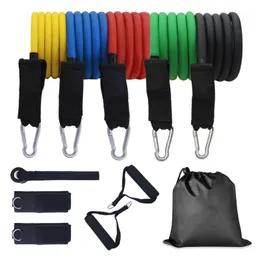 Accessories Yoga Fitness Pull Rope Exercises 11pcs Resistance Bands Latex Tubes Pedal Excerciser Body Training Workout