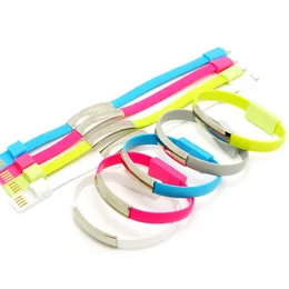 Micro USB Cables Armband Mini Colorful Portable Wristband Charger Wire Type C Charger Data Laddning för Universal Android YY28