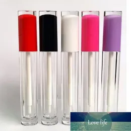 Butelki do pakowania 5 ml Lipgloss Różowy Purpurowy Czerwony Biały Jasne Kosmetyczne Różdżki Rury Miękkie Szczotka Aplikator Lip Gloss Containers