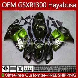 Injection For SUZUKI Hayabusa Body GSXR-1300 GSXR 1300 Dark green CC 08-19 77No.130 1300CC GSXR1300 08 2008 2009 2010 2011 2012 2013 GSX R1300 14 15 16 17 18 19 Fairings