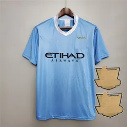 Toure Yaya Balotelli 레트로 축구 유니폼 11 12 City Classic Final 2011 2012 Kun Aguero Dickov Tevez Haaland Goater 98 99 01 빈티지 풋볼 셔츠 Kompany 88 89 3199