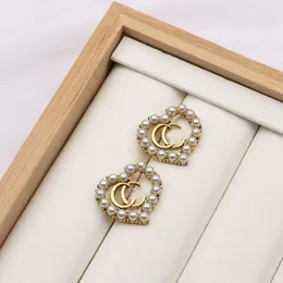 Katmanlar Altın Gümüş Küpe Harfler Dangle Bırak kristal taklidi Küpe Kulak Çiviler Kadınlar Için Düğün Parti Jewelr tasarımcı damızlık küpe