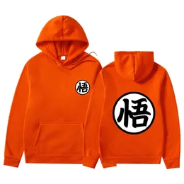 Män hoodies sweatshirts höst vinter mode goku print hoodie goku sweatshirts män kvinnor överdimensionerade hooded japan streetwear h0910