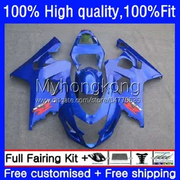 Formy wtryskowe Body do Suzuki GSXR600 GSXR-750 GSX-R750 K4 750CC 04 05 20NO.34 GSXR 600 750 CC 600CC GSX-R600 04-05 GSXR750 GSXR-600 2004 2005 Light Blue OEM Łwycenia