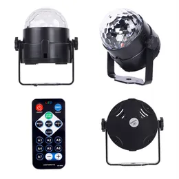 RGB Disco Ball Party Lights DJ Discolight Efekty LED Projektor Strobe Lampa urodzinowa, Car Club Bar Karaoke Xmas Dźwięk Aktywowany D5.0