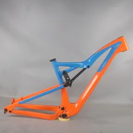 Full Suspension AM frame FM10 27.5/29er Boost Toray Carbon Fiber T800 BB92 custom paint Fork Travel 150mm