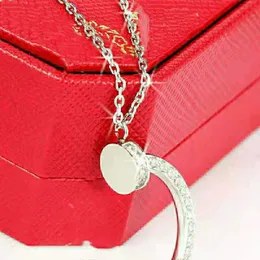 2021 New Style Necklace Beautiful Jewelry Stainless Steel Chain Pendant Necklaces For Men And Women Christmas Gifts With Red Dust 3099