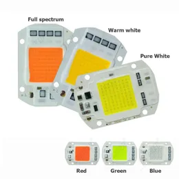 Işık Boncuk Cob LED Chip Phyto Lamba Tam Spektrum 20W 30W 50W Diyot Büyüme Işıkları Fideler için Fitolampy Kapalı DIY Hidroponik 220V